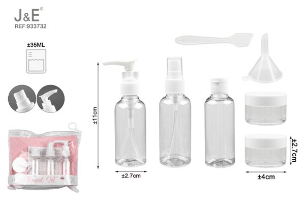 35ml set botellas para viaje 7pcs