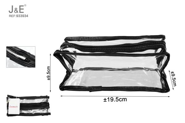 19.5*9.5*9.5 bolsa transparente pvc