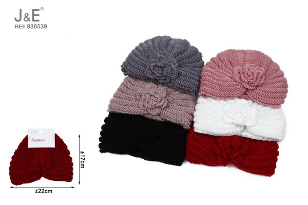 Gorro invierno flores