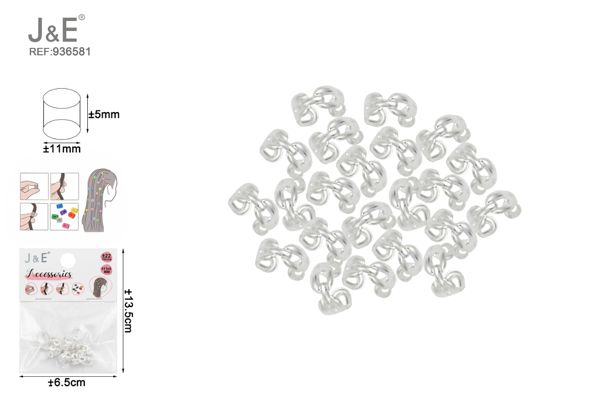 Anillos para trenzas pelo