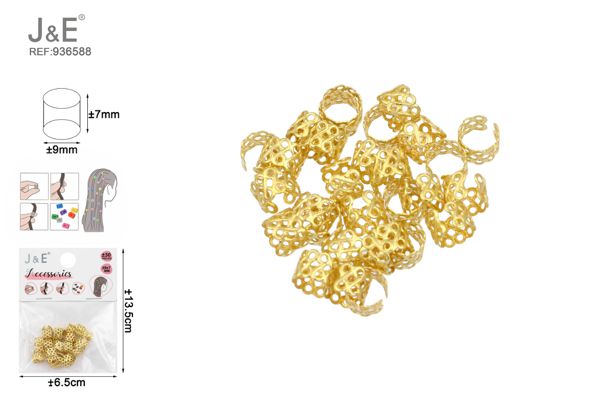 Anillos para trenzas pelo