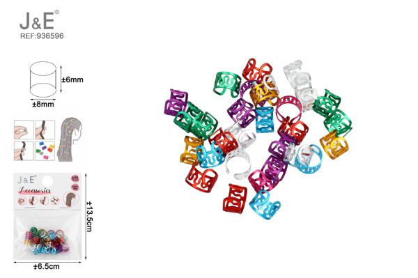 Anillos para trenzas pelo mix