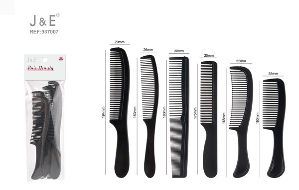 6pcs peines negro
