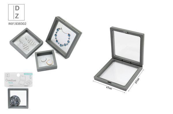 7*7*2cm caja flotantes de joyas