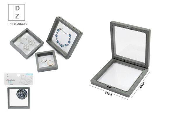 9*9*2cm caja flotantes de joyas