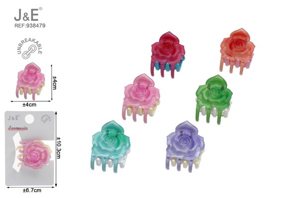4cm pinza de pelo flor