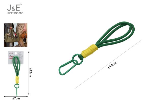 5*140mm paracord llavero verde