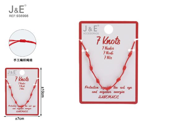 Pulsera 7 nudos fino