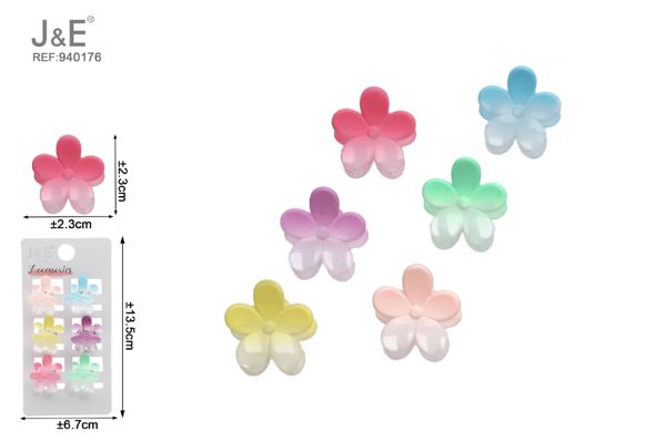 6pcs mini pinza de pelo