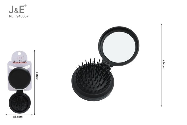 Cepillo plegable con espejo