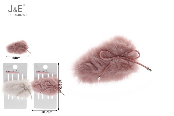 8cm pinza de pelo color invierno