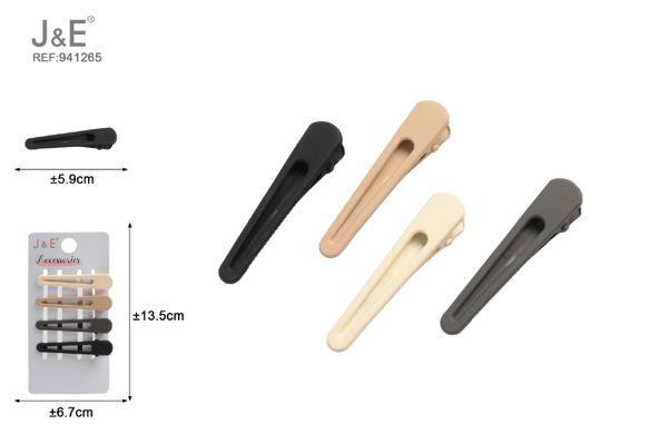 4pcs 5.9cm pinza de pelo color