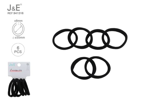6pcs ±60mm 12#coletero negro