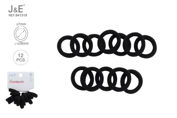 12pcs ±28mm 7#coletro negro