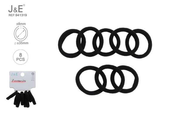 8pcs ±35mm 9#coletro negro