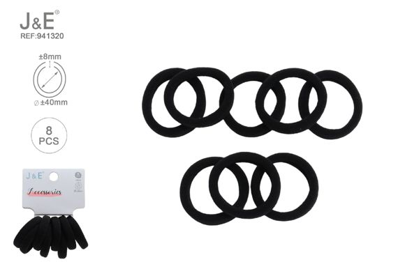 8pcs ±40mm 12#coletro negro