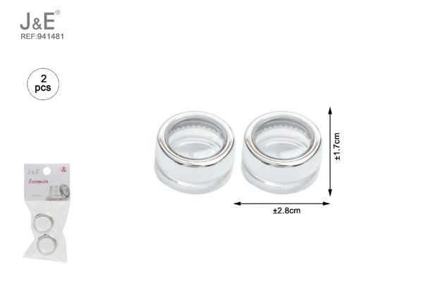 2pcs 3g tarro de crema