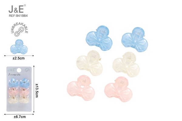 6pcs 2.5cm pinza de lazo