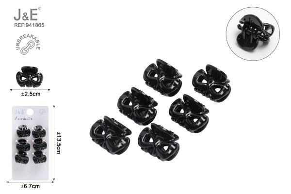 6pcs 2.5cm pinza de lazo