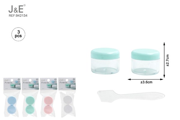 3pcs 15g tarro de crema
