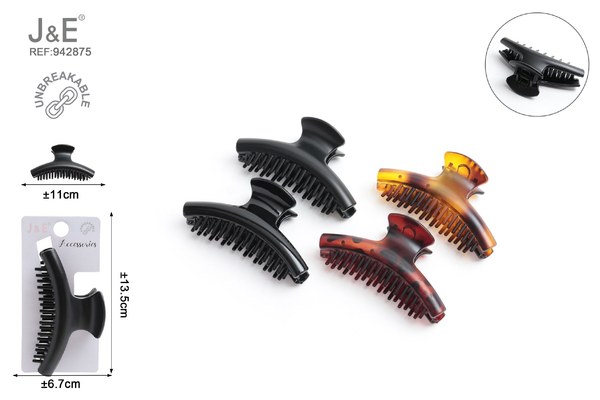 Pinza de pelo con peine 11cm