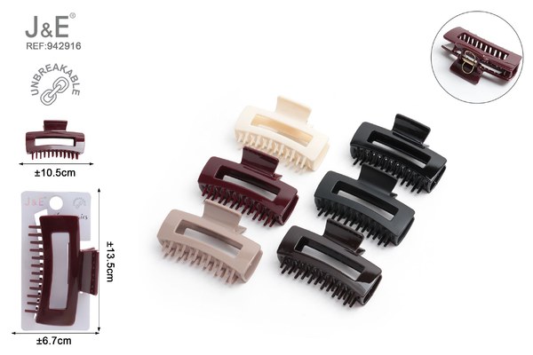 Pinza de pelo con peine 10.5cm