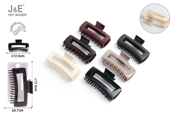 Pinza de pelo con peine 12.5cm