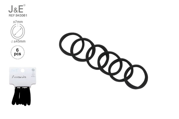 ±4.5cm coletero negro 6pcs
