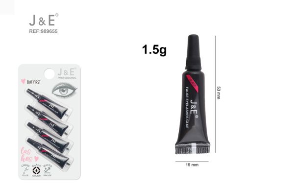 1.5g pegamento de pesta?as negro 4pcs