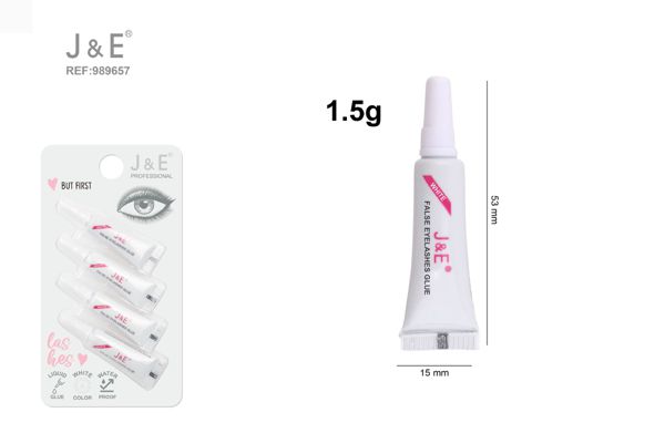 1.5g pegamento de pesta?as blanco 4pcs