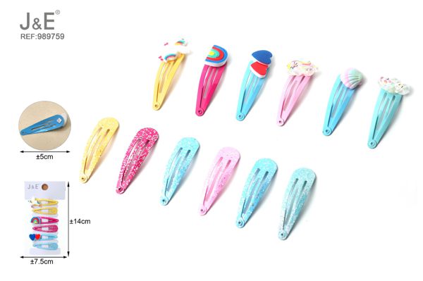 Set de pinzas de pelo 6pcs