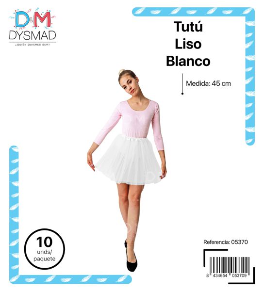 Tutu de 45cm blanco