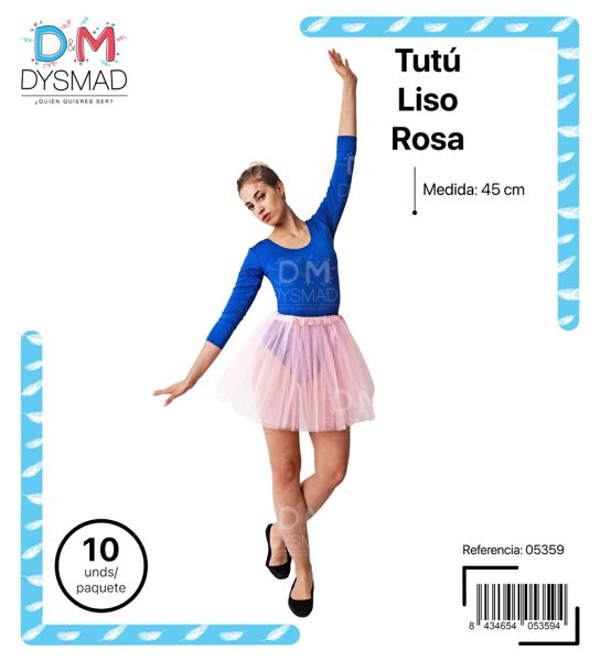 Tutu de 45cm rosa
