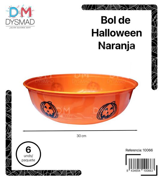 Cuenco halloween naranja