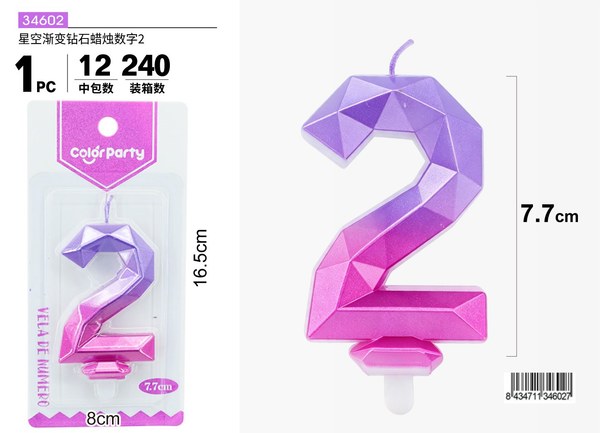 Vela de numero 2