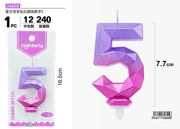 Vela de numero 5