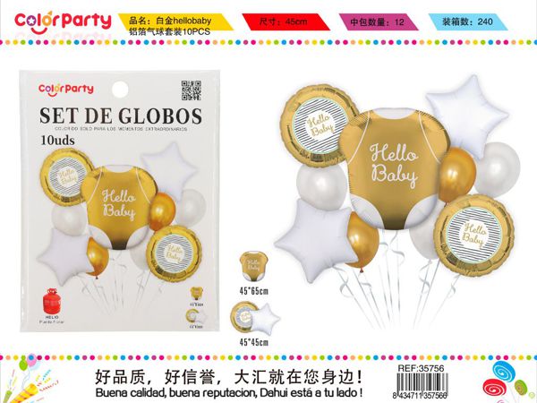 Set de globos 10pcs