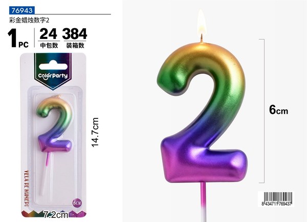 Vela de numero 2
