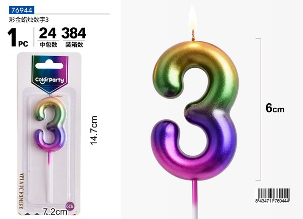 Vela de numero 3