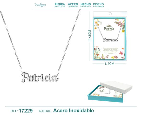 Collar patricia acero color pcs