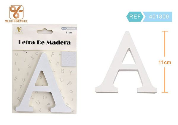 Letra de maderaa 11cm *9.:'i'l pi: a11cm