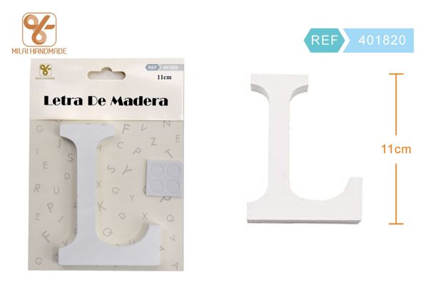 Letra de madera l 11cm