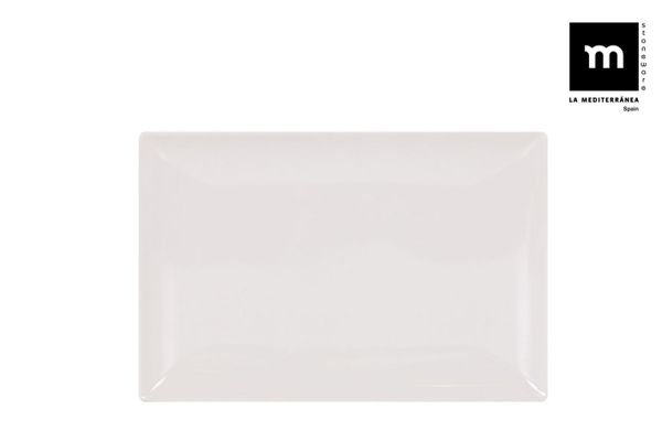 (f) fuente rectang. ivory brillo 30x20cm "el