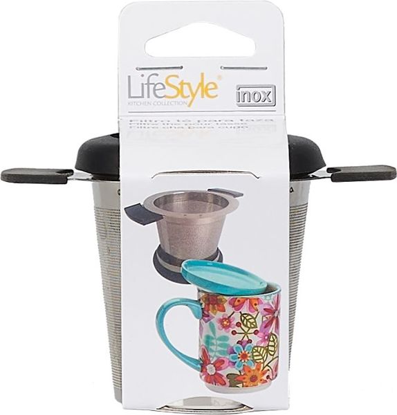 Filtro infusiones inox con tapa soporte