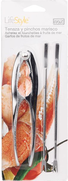 Pinza marisco + dos cucharillas