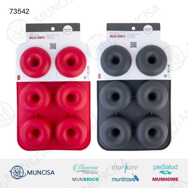 Molde silicona donut 26.4x18.2x2.4cm