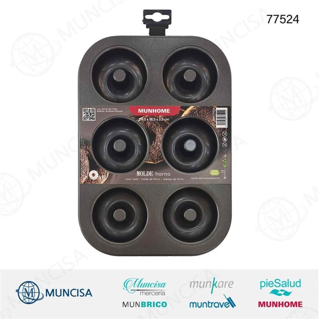 Molde horno donut 26.5×18.5×2.5cm