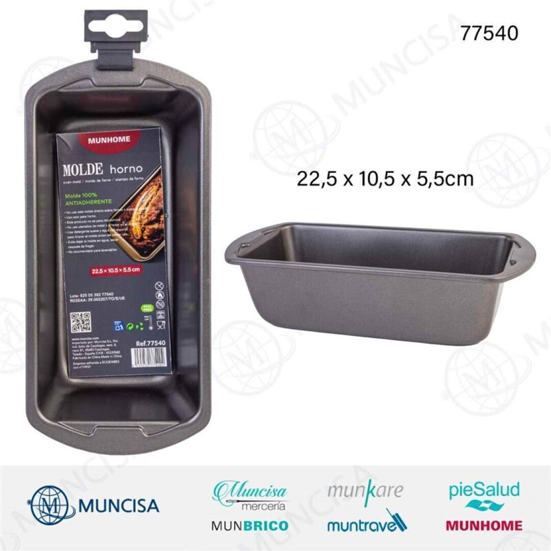 Molde horno 22.5×10.5×5.5cm