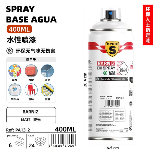 P.agua barniz mate 400ml