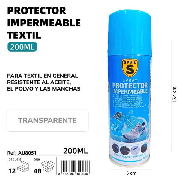 Spray protecto impermeable textil